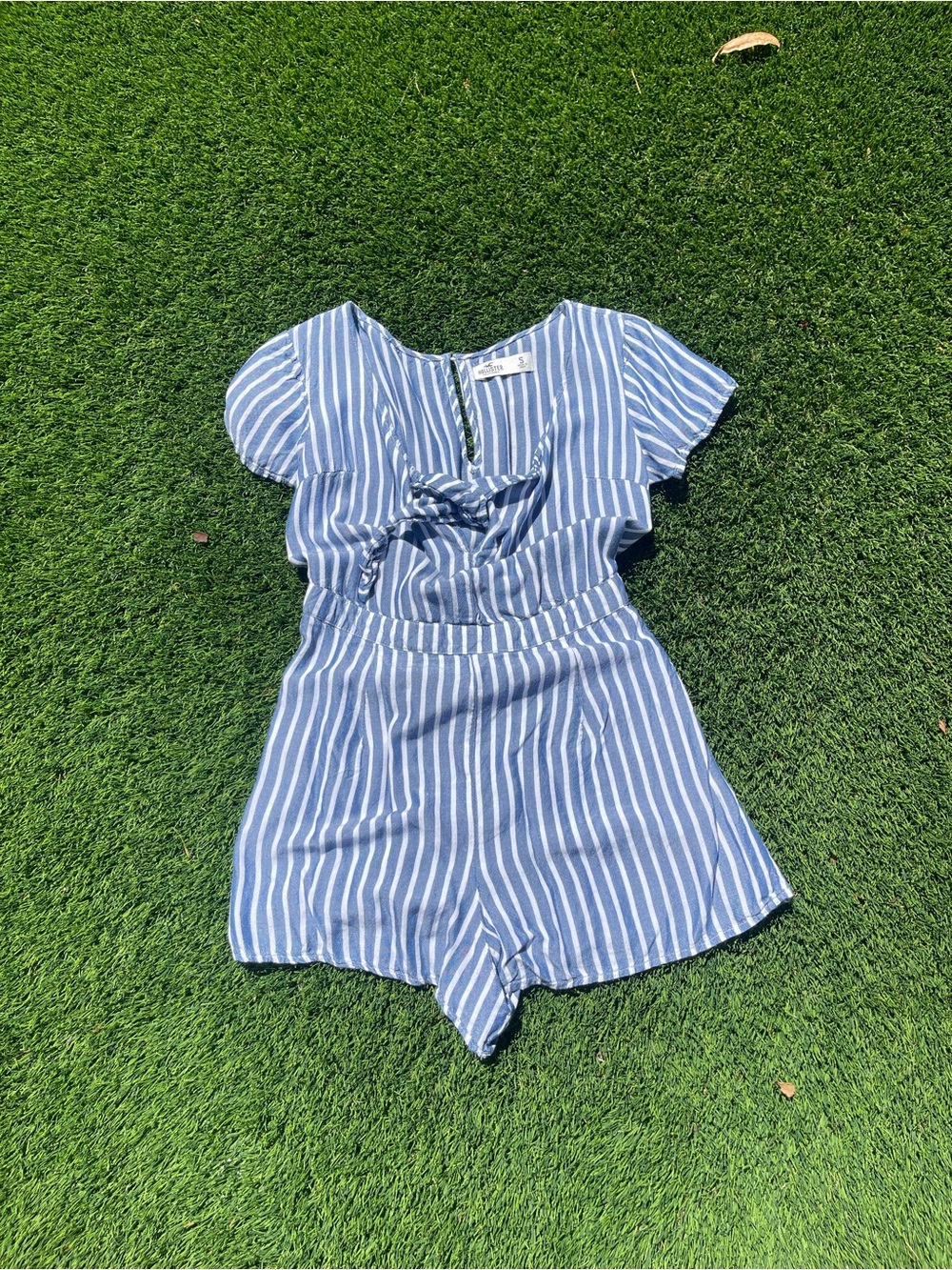 Hollister Blue and White Striped Girls' Romper